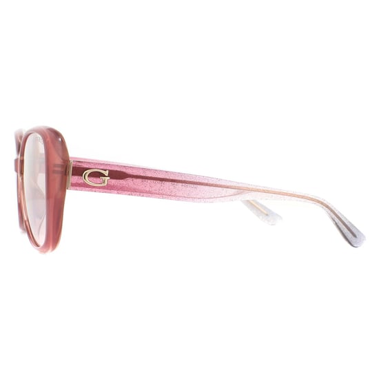 Guess gafas de sol gu7554 74f rosa rosa marrón degradado - Image 3