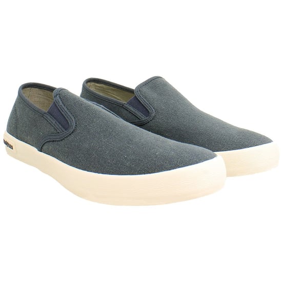 Seavees Baja Standard Hombre Zapatillas Plimsolls Gris Oscuro - Image 2