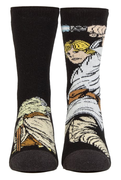 Calcetines para niños de Star Wars | Calcetines de invierno para niños - Luke y Yoda - Image 1