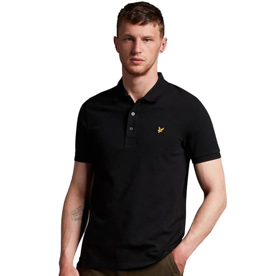 Polo negro azabache con logo en el pecho de Lyle & Scott - Image 1