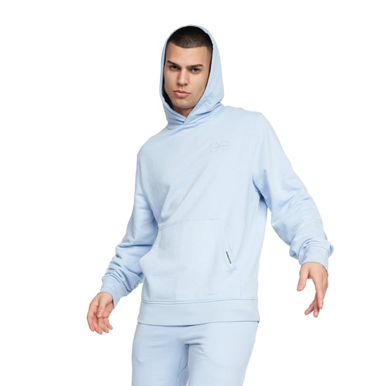 Crosshatch Mens Emmson Hoodie (Light Blue) - Image 3