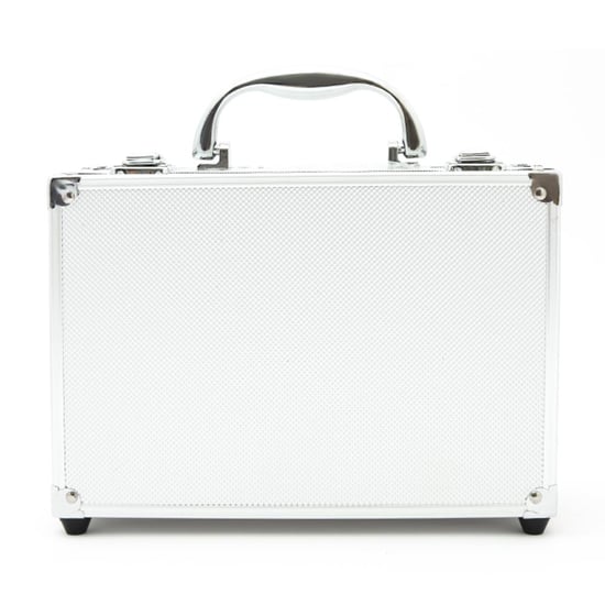 Envie Dawn Till Dusk Make-Up Large Storage Vanity Case Set 80pc, Silver