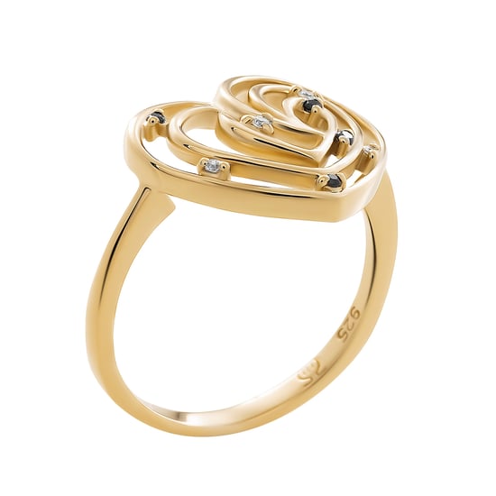 Orphelia 'Euphoria' Women's 925 Sterling Silver Ring - Gold ZR-7522/G