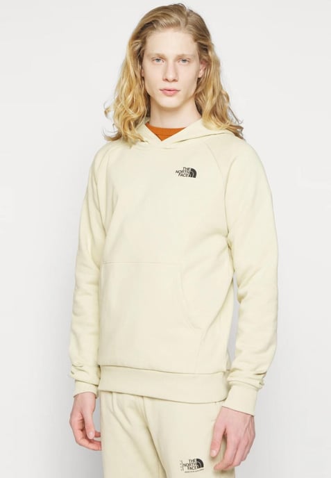 Sudadera con capucha The North Face Mens Reglan Red Box en grava blanqueada - Image 1