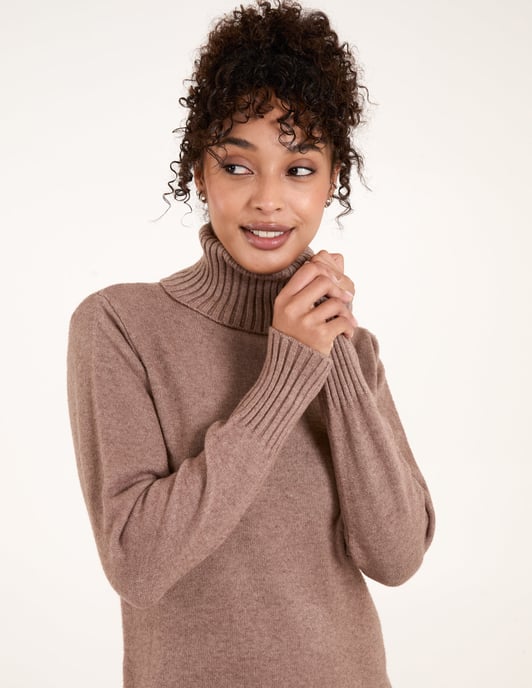 Roll Neck Jumper Dress