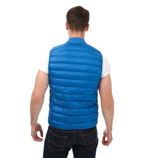 Men's Lacoste Water-Repellent Puffer Vest in Blue