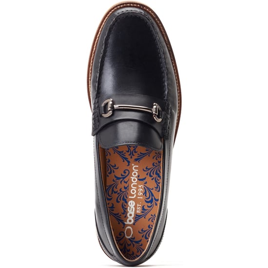 Base London Madison Leather Men's Black Loafers - Image 4