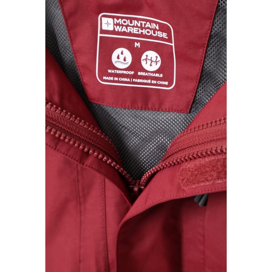 Mountain Warehouse Mens Thunderstorm 3 in 1 Waterproof Jacket (Red) - Image 4