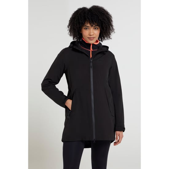 Mountain Warehouse Womens/Ladies Hilltop II Waterproof Jacket (Jet Black) - Image 1