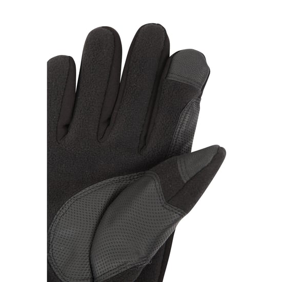 Mountain Warehouse Womens/Ladies Softshell Touch Gloves (Black) - Image 3