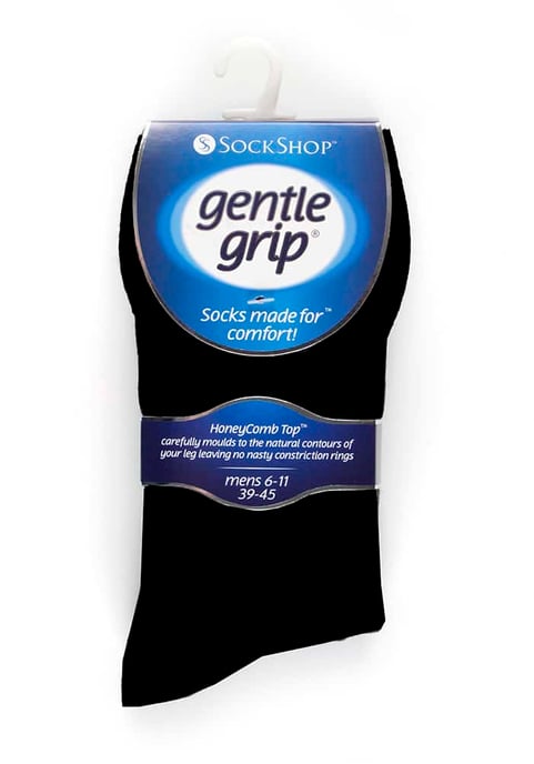 Gentle Grip - Calcetines para hombre Bigfoot Honeycomb Top Algodón Rico Pack de 6 - SOMRJ BNG - Image 2