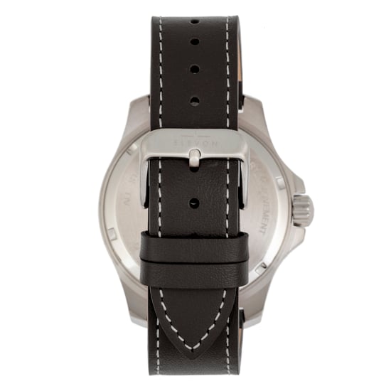 Elevon Aviator Leather-Band Watch w/Date