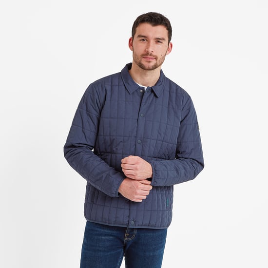 Ludwell Mens Shacket Dark Indigo
