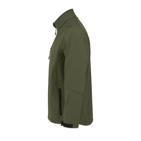 SOLS Mens Relax Soft Shell Jacket (Breathable, Windproof And Water Resistant) (Dark Green) - Image 3