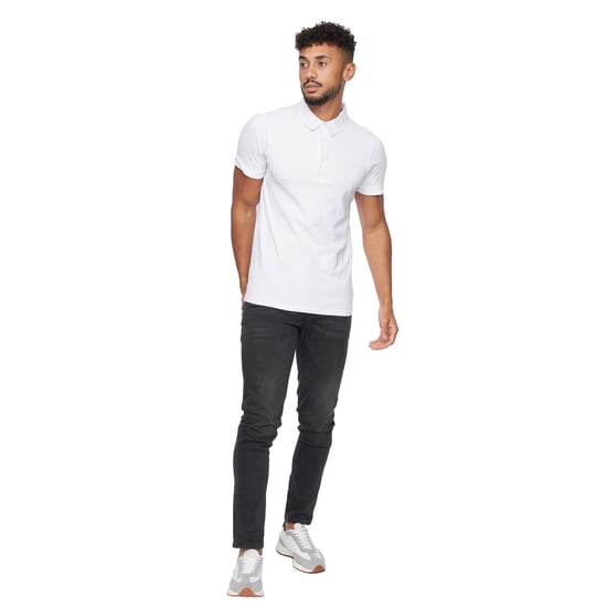 Crosshatch Mens Sullivan Polo Shirt (White) - Image 5