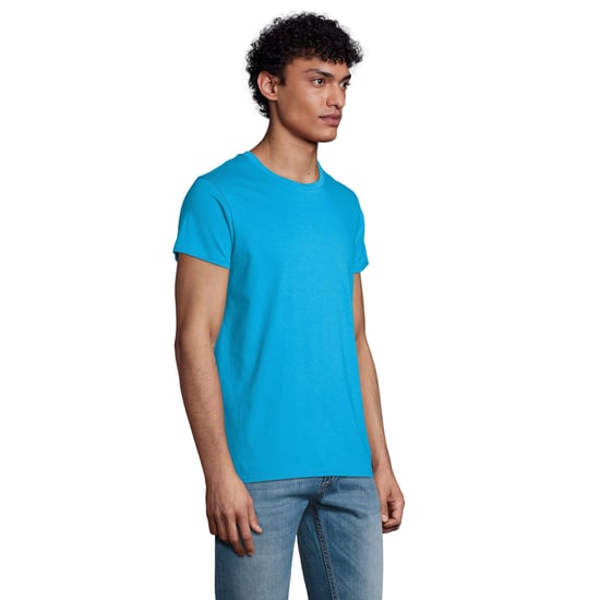 SOLS Mens Crusader Organic T-Shirt (Aqua Blue) - Image 5