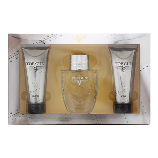 Top Gun Chevron Eau De Toilette 100ml, Hair & Body Wash 100ml + Aftershave Balm 100ml Gift Set