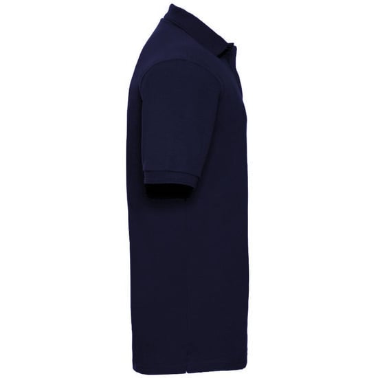 Russell Mens Ripple Collar & Cuff Short Sleeve Polo Shirt (French Navy) - Image 3