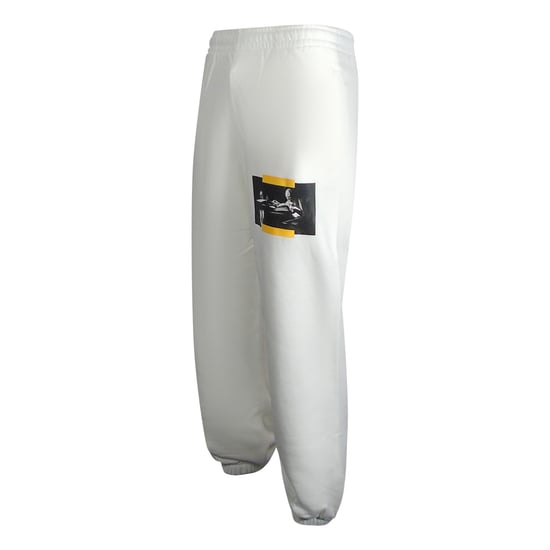 Off-White Caravaggio Painting Shorten Logo White Sweatpants