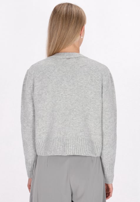 Dreimaster Cardigan women Grey melange - Image 4