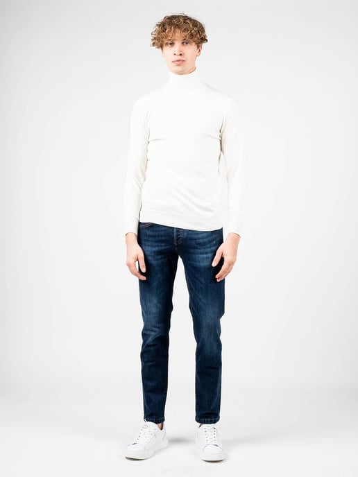 Xagon Man Suéter Turtleneck del hombre cremoso - Image 2