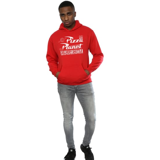 Disney Mens Toy Story Pizza Planet Logo Hoodie (Red) - Image 4