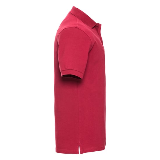 Russell Mens Classic Cotton Polo Shirt (Classic Red) - Image 3
