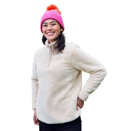 Mountain Warehouse Womens/Ladies Teddy Fleece Quarter Zip Fleece Top (Beige) - Image 5