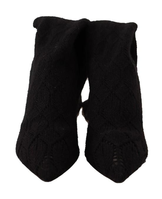 Dolce & Gabbana Medias Negras de Mujer de Stretch hasta la Rodilla Botines - Image 2