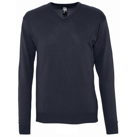 SOLS Mens Galaxy V Neck Sweater (Navy) - Image 2