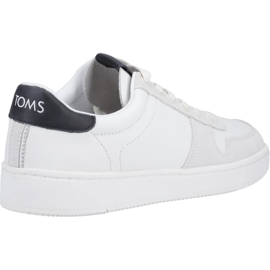 TOMS TRVL Lite Court Leather Men's White/Black Trainers - Image 2