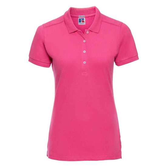 Russell Womens/Ladies Pique Stretch Polo Shirt (Fuchsia) - Image 1