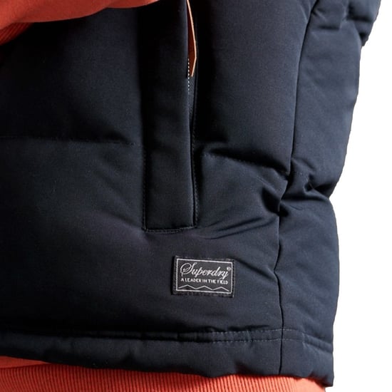 Chaleco acolchado Superdry para hombre Classic Navy Blue - Image 4