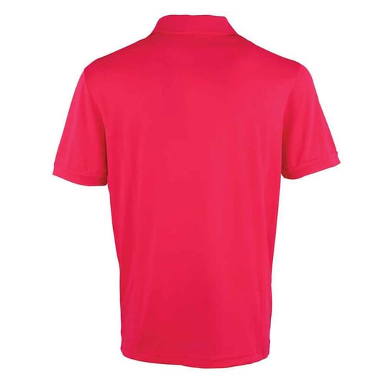 Premier Mens Coolchecker Pique Polo Shirt (Hot Pink) - Image 2