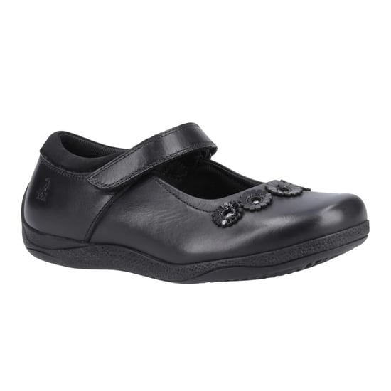 Hush Puppies Girls Christina Leather School Shoes (Black) - Image 4