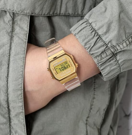 Reloj Transparente Casio Collection Vintage para Mujer A168XESG-9AEF - Image 4