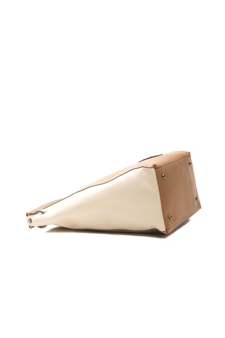 Bolso de Hombro de Cuero Marrón Pompei Donatella para Mujer - Image 4