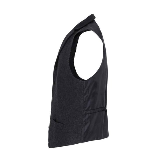 Premier Mens Herringbone Waistcoat (Charcoal) - Image 3