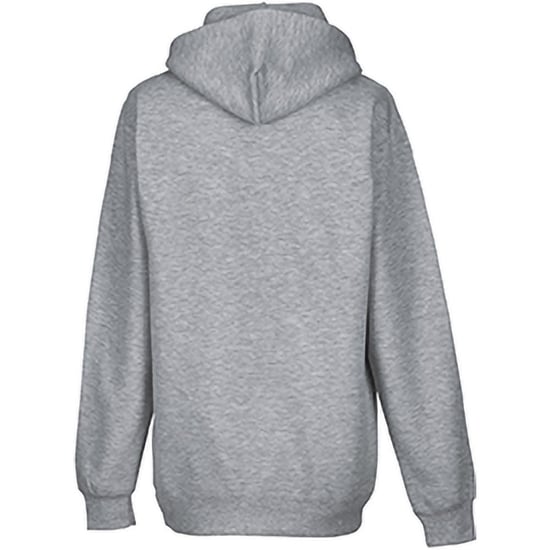 Russell Colour Mens Hooded Sweatshirt / Hoodie (Light Oxford) - Image 2