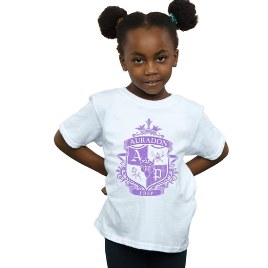 Disney Girls The Descendants Auradon Prep Crest Cotton T-Shirt (White) - Image 3