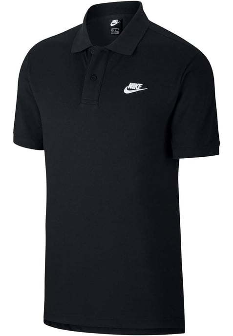 Polo negro para hombre Nike Sportswear Club - Image 4