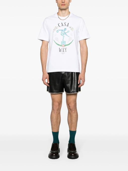 Camiseta estampada Casablanca Statue En Marbe en blanco - Image 5