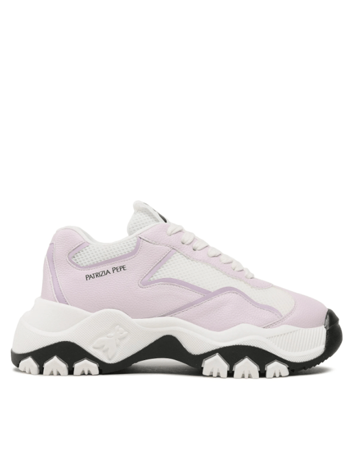 Patrizia Pepe Zapatillas de mujer Blanco, Violeta - Image 3