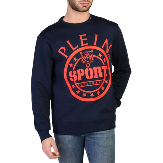 Suéter de algodón azul para hombre Plein Sport - Image 1