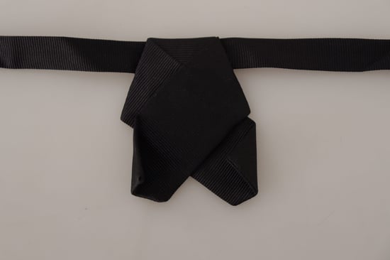 Classic Silk Bow Tie with Adjustable Neck Strap