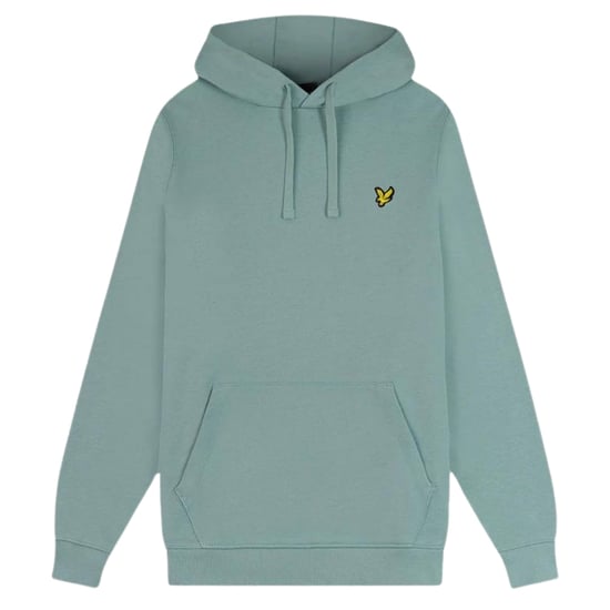 Lyle & Scott Brand Logo sudadera con capucha azul pizarra - Image 1