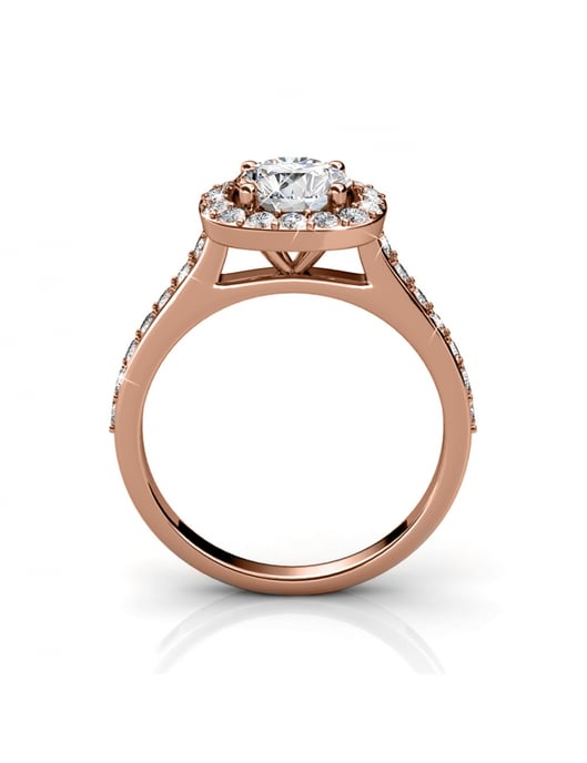 Anillo Cushy - Oro rosa y cristal - Image 5