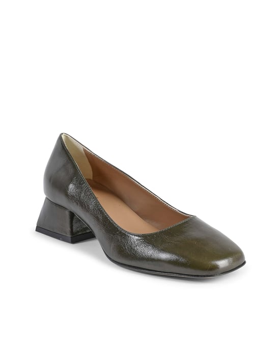 19V69 Italia Zapatillas de Tacón para Mujeres Sofia Naplack Verde Botella - Image 2