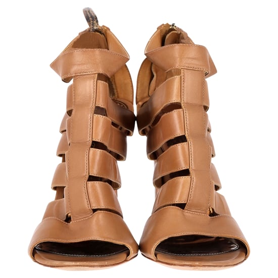 Gianvito Rossi Gladiator High Heel Sandals in Brown Leather - Image 3