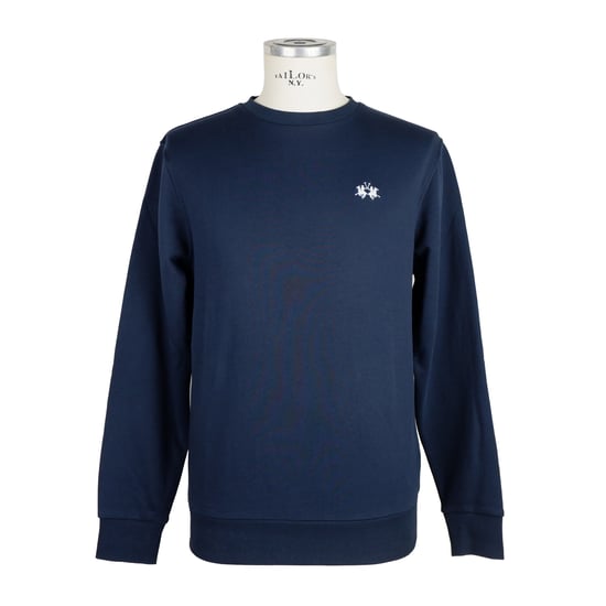 Suéter de algodón azul para hombre La Martina - Image 1